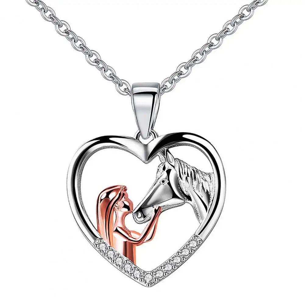 COLLANA per amanti dei CAVALLI "I LOVE YOU"