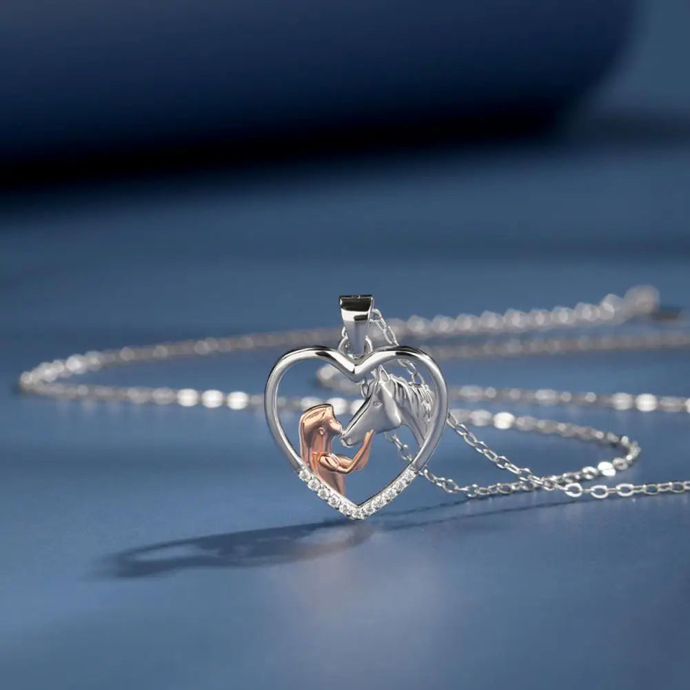 COLLANA per amanti dei CAVALLI "I LOVE YOU"