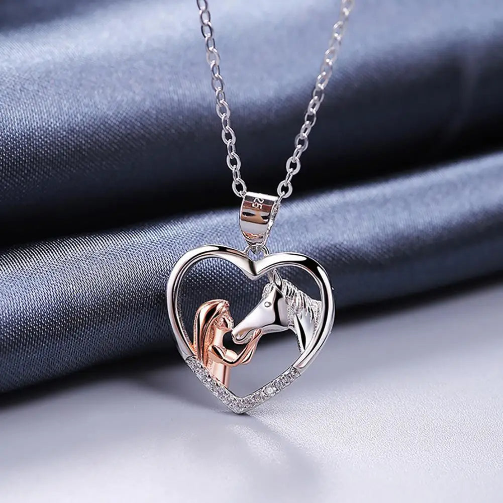 COLLANA per amanti dei CAVALLI "I LOVE YOU"